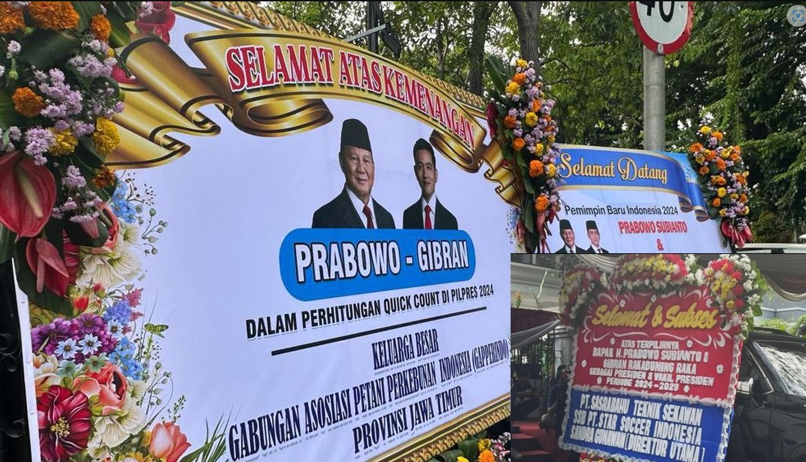 Jual Bunga Papan Ucapan Selamat Prabowo Gibran Menang Pilpres